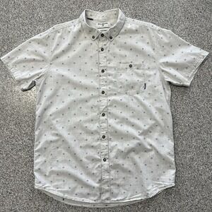 Billabong Button Down Shirt Mens L Short Sleeve Collared All Day Drip Dry